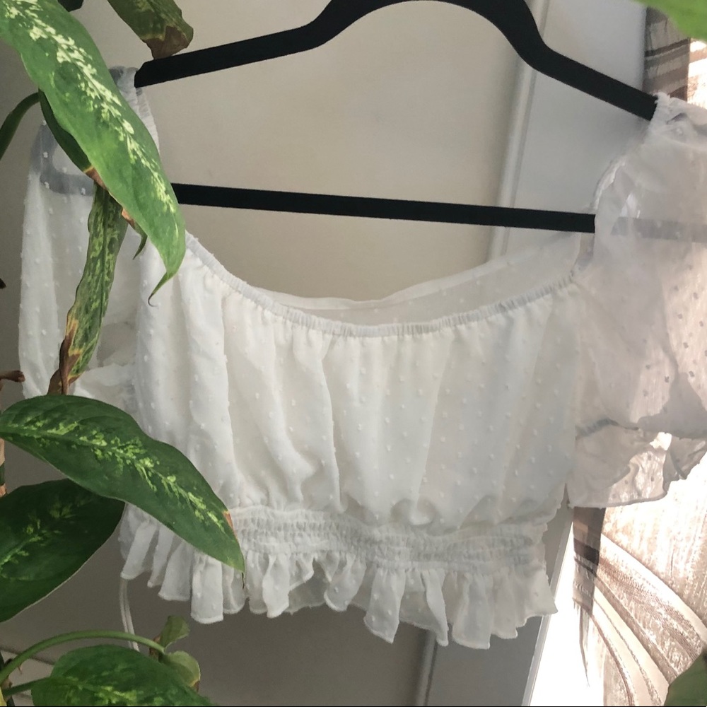 Frilly Off The Shoulder Top